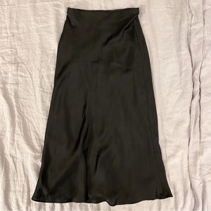 Bias Cut Midi Skirt